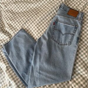 Levi's Light Blue Baggy Dad Jeans
